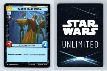 Wartime Trade Official #032 Star Wars Unlimited Twilight Of Republic Common TCG-Breakoutcards