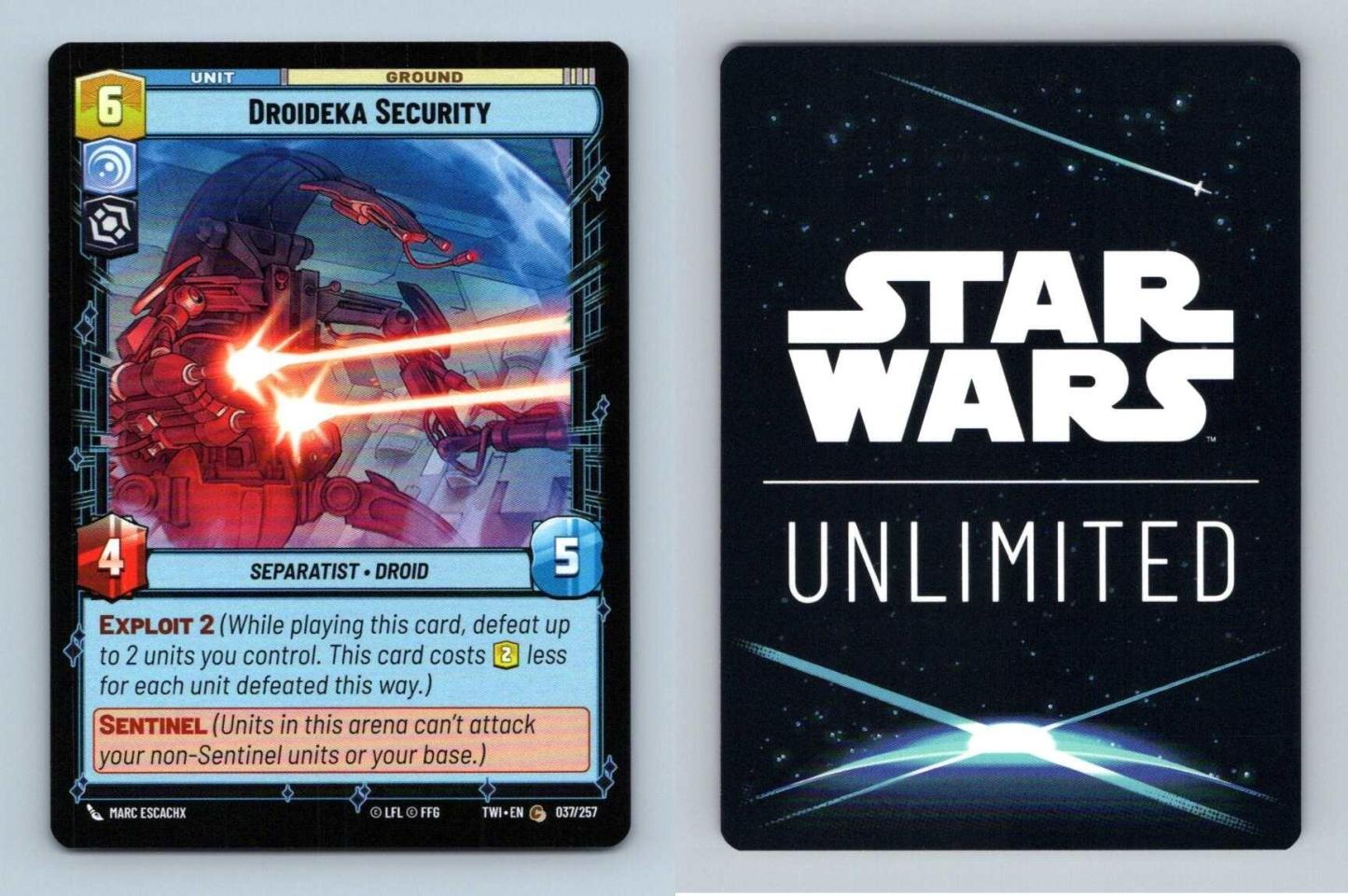 Droideka Security #37 Star Wars Unlimited Twilight Of The Republic Common TCG-Breakoutcards
