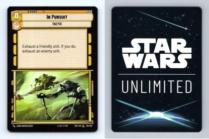 In Pursuit #221 Star Wars Unlimited Twilight Of The Republic Common Foil TCG-Breakoutcards