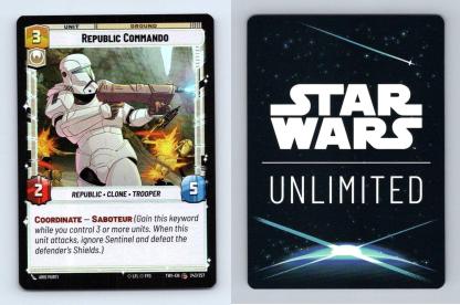 Republic Commando #243 Star Wars Unlimited Twilight Of Republic Common Foil TCG-Breakoutcards