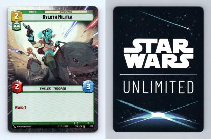 Ryloth Militia #378 Star Wars Unl Twilight Republic Common Foil Hyperspace TCG-Breakoutcards