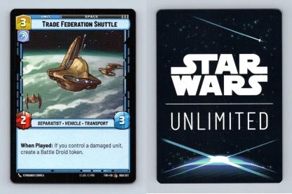 Trade Federation Shuttle #60 Star Wars Unlimited Twilight Of Republic Common TCG-Breakoutcards