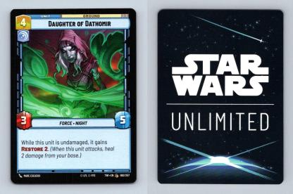 Daughter Of Dathomir #62 Star Wars Unlimited Twilight Of The Republic Common TCG-Breakoutcards