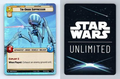 Tri-Droid Suppressor #482 Star Wars Unl Twilight Republic Common Foil Hyperspace-Breakoutcards