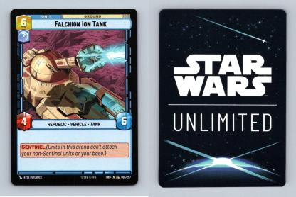 Falchion Ion Tank #65 Star Wars Unlimited Twilight Of The Republic Common TCG-Breakoutcards
