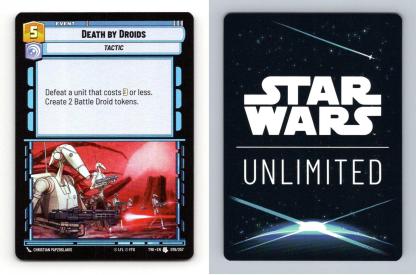 Death By Droids #076 Star Wars Unlimited Twilight Of Republic Uncommon Foil TCG-Breakoutcards