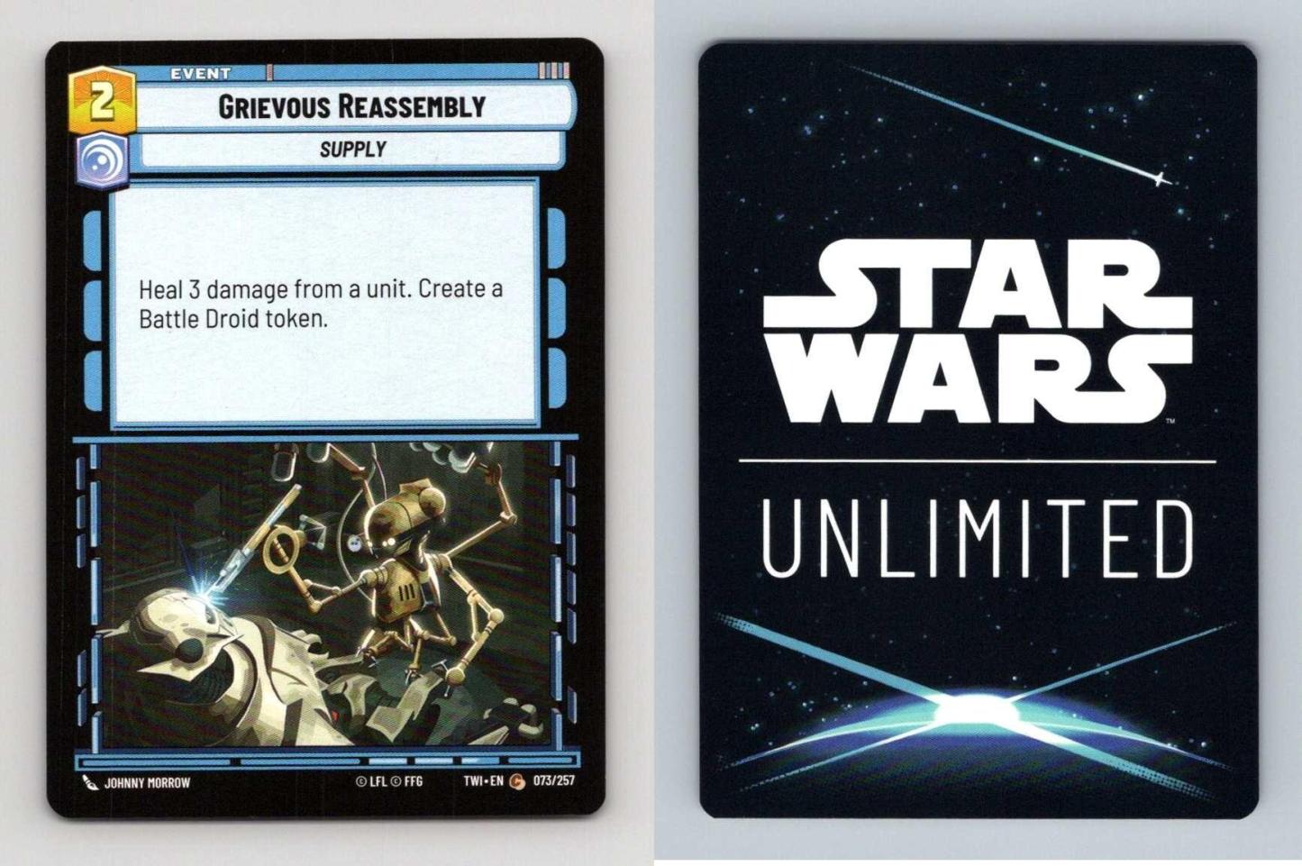 Grievous Reassembly #073 Star Wars Unlimited Twilight Of The Republic Common TCG-Breakoutcards