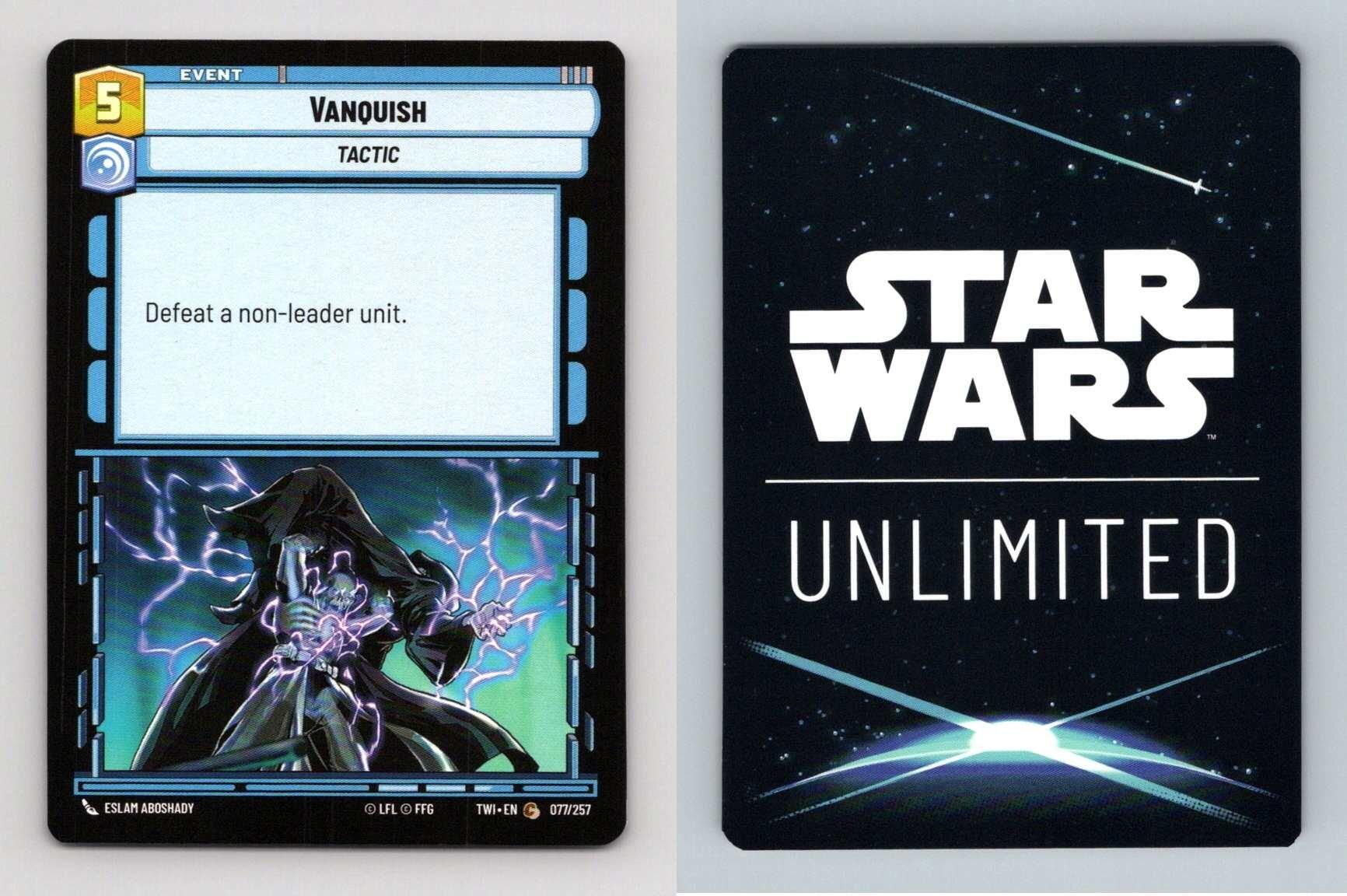 Vanquish #077/257 Star Wars Unlimited Twilight Of The Republic 2024 Common TCG-Breakoutcards