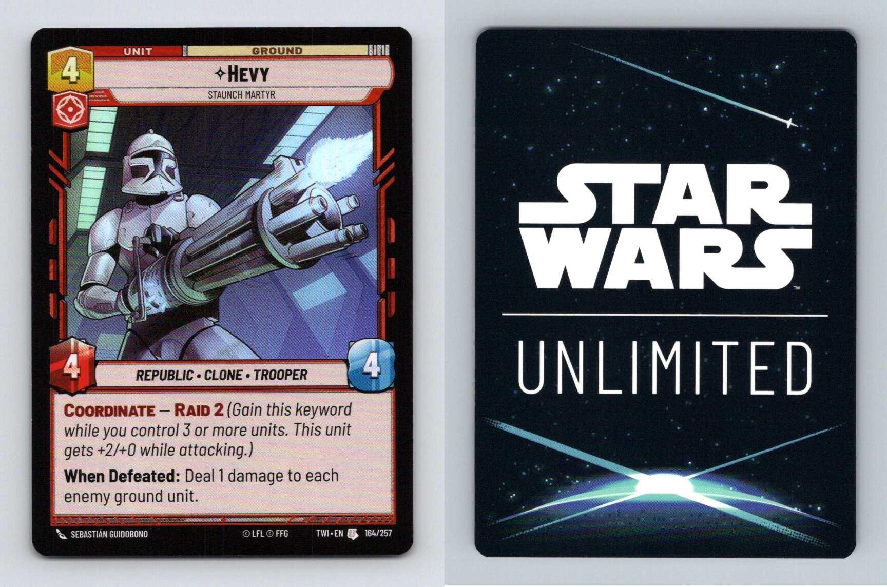 Hevy #164 Star Wars Unlimited Twilight Of The Republic Uncommon Foil TCG-Breakoutcards
