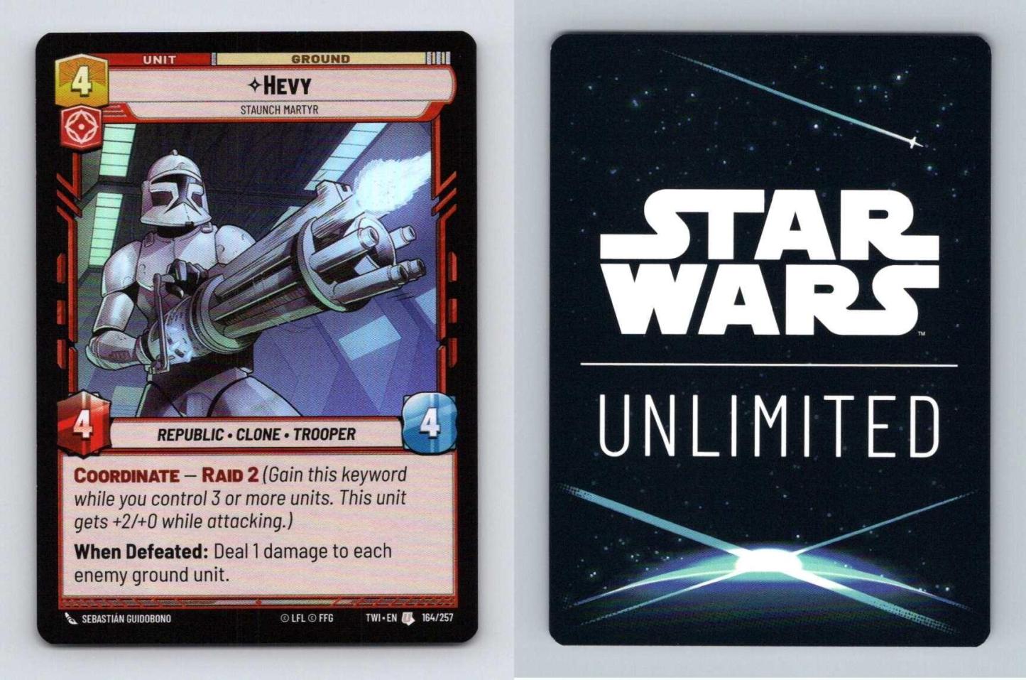 Hevy #164 Star Wars Unlimited Twilight Of The Republic Uncommon Foil TCG-Breakoutcards