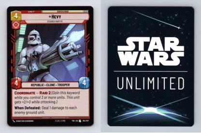 Hevy #164 Star Wars Unlimited Twilight Of The Republic Uncommon Foil TCG-Breakoutcards