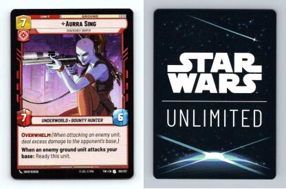 Aurra Sing #166 Star Wars Unlimited Twilight Of The Republic Uncommon Foil TCG-Breakoutcards