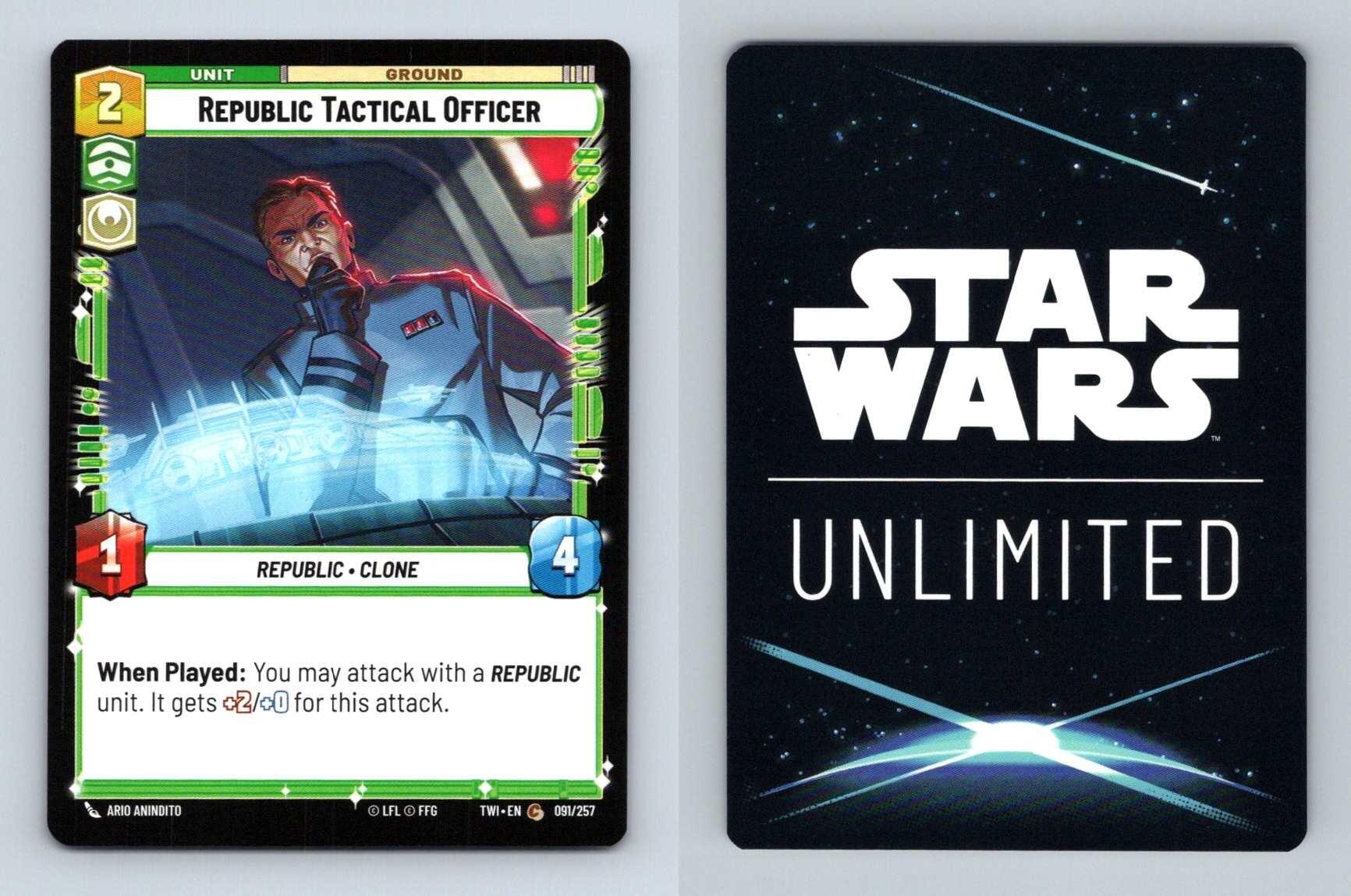 Rep. Tactical Officer #091 Star Wars Unlimited Twilight Of Republic Common TCG-Breakoutcards