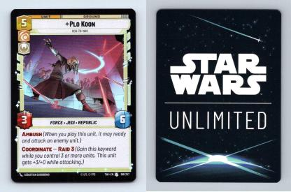 Plo Koon #196 Star Wars Unlimited Twilight Of The Republic Uncommon Foil TCG-Breakoutcards