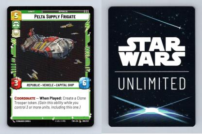 Pelta Supply Frigate #95 Star Wars Unlimited Twilight Of The Republic Common TCG-Breakoutcards