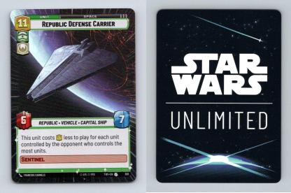 Rep Defence Carrier #369 Star Wars Un Twilight Republic Uncommon Foil Hyperspace-Breakoutcards