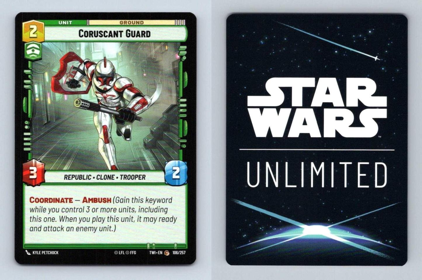 Coruscant Guard #106 Star Wars Unlimited Twilight Of The Republic Common TCG-Breakoutcards