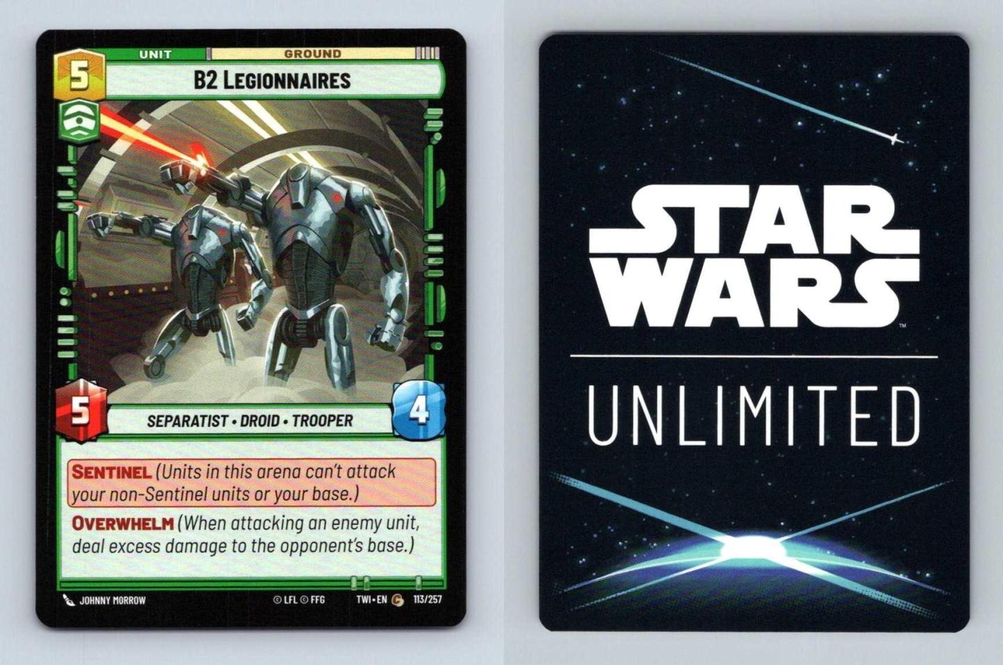 B2 Legionnaires #113 Star Wars Unlimited Twilight Of The Republic Common TCG-Breakoutcards