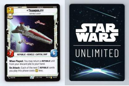 Tranquility #246 Star Wars Unlimited Twilight Of The Republic 2024 Rare Foil TCG-Breakoutcards