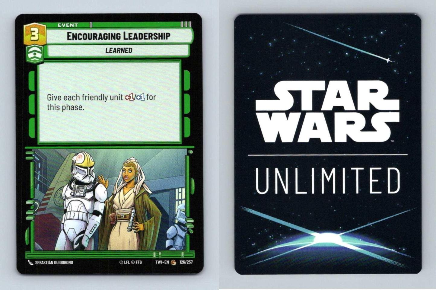 Encouraging Leadership #126 Star Wars Unlimited Twilight Of Republic Common TCG-Breakoutcards