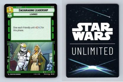 Encouraging Leadership #126 Star Wars Unlimited Twilight Of Republic Common TCG-Breakoutcards