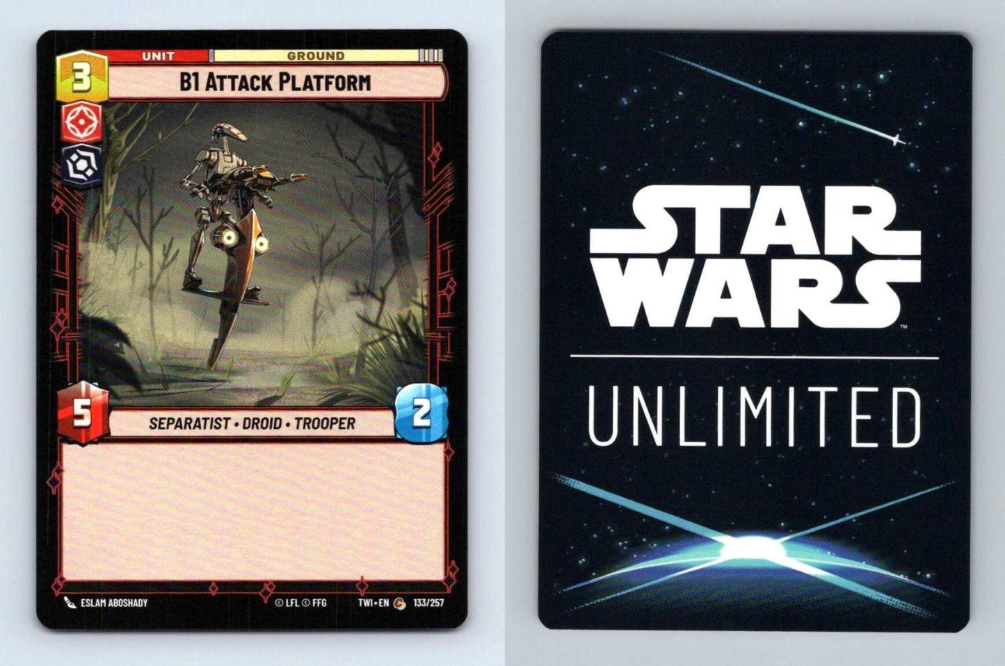 B1 Attack Platform #133 Star Wars Unlimited Twilight Of The Republic Common TCG-Breakoutcards