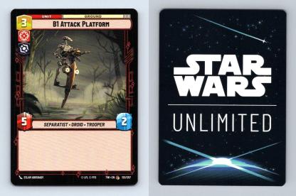 B1 Attack Platform #133 Star Wars Unlimited Twilight Of The Republic Common TCG-Breakoutcards