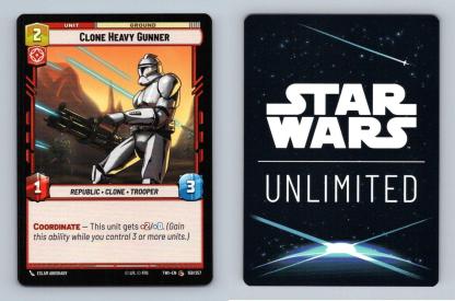 Clone Heavy Gunner #158 Star Wars Unlimited Twilight Of The Republic Common TCG-Breakoutcards