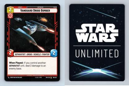 Vanguard Droid Bomber #160 Star Wars Unlimited Twilight Of Republic Common TCG-Breakoutcards