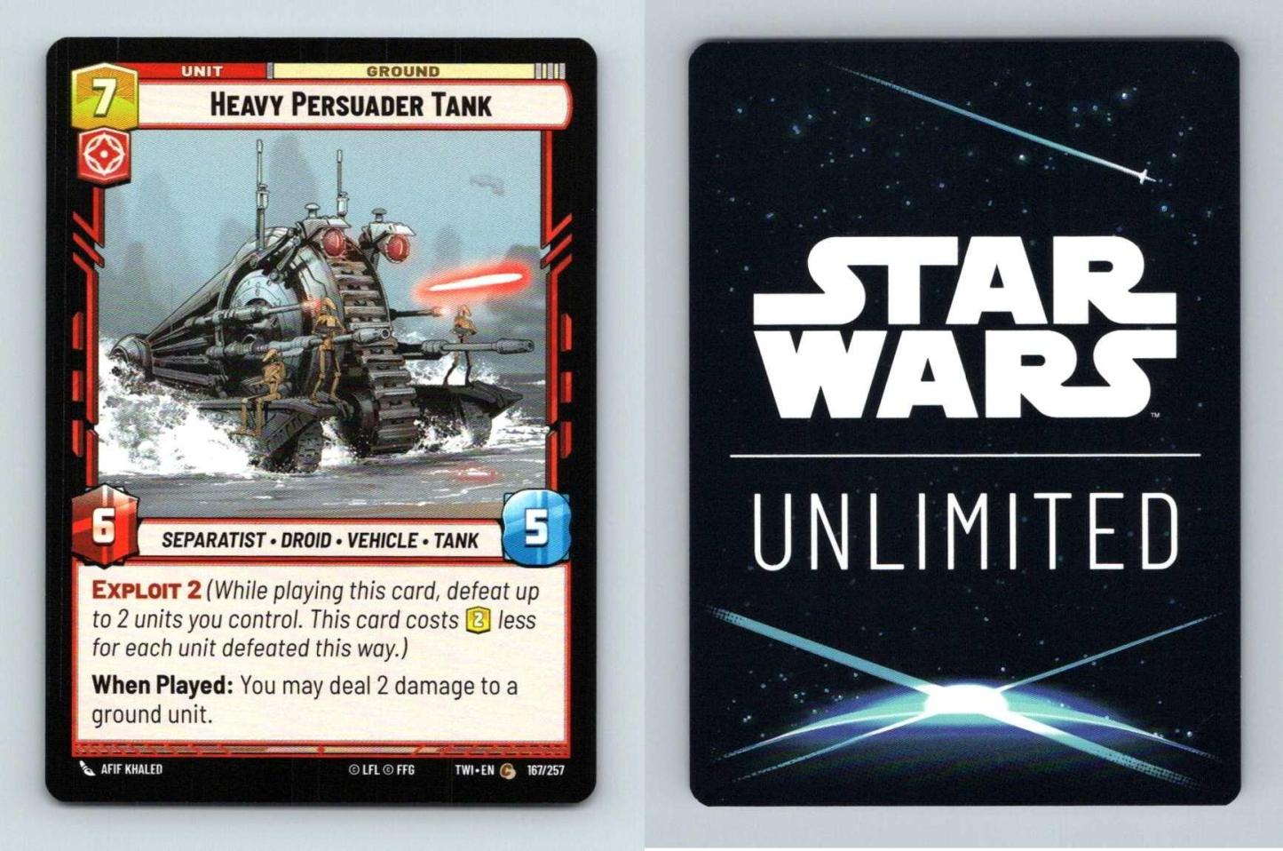 Heavy Persuader Tank #167 Star Wars Unlimited Twilight Of Republic Common TCG-Breakoutcards