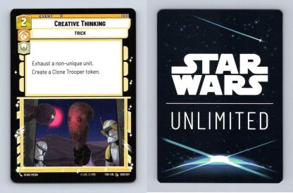 Creative Thinking #200 Star Wars Unlimited Twilight Of The Republic Common TCG-Breakoutcards