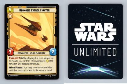Geonosis Patrol Fighter #215 Star Wars Unlimited Twilight Of Republic Common TCG-Breakoutcards