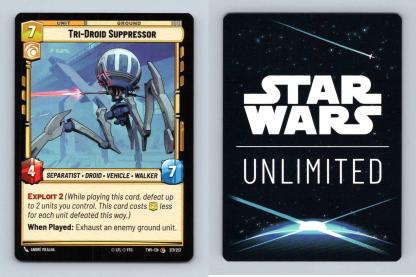 Tri-Droid Suppressor #217 Star Wars Unlimited Twilight Of Republic Common TCG-Breakoutcards