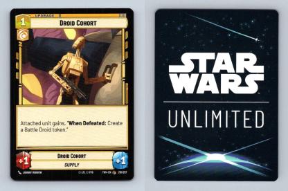 Droid Cohort #218 Star Wars Unlimited Twilight Of The Republic 2024 Common TCG-Breakoutcards