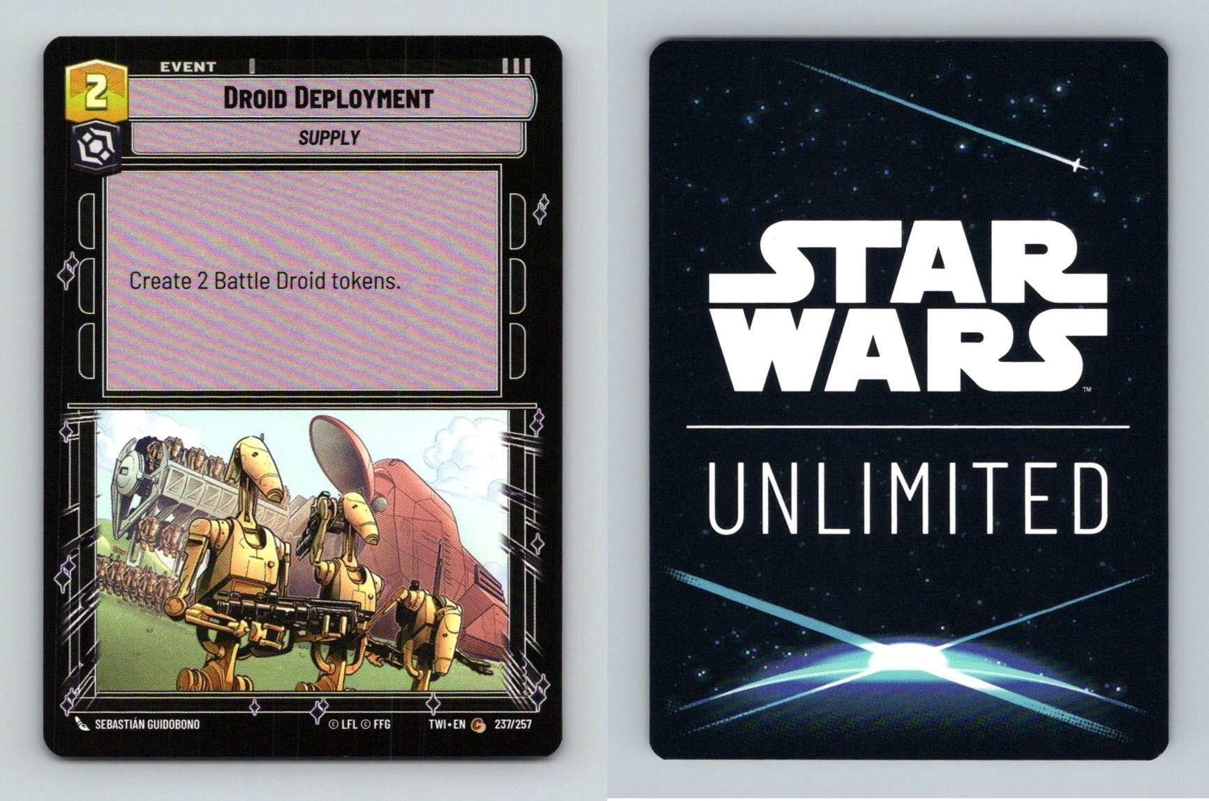 Droid Deployment #237 Star Wars Unlimited Twilight Of The Republic Common TCG-Breakoutcards