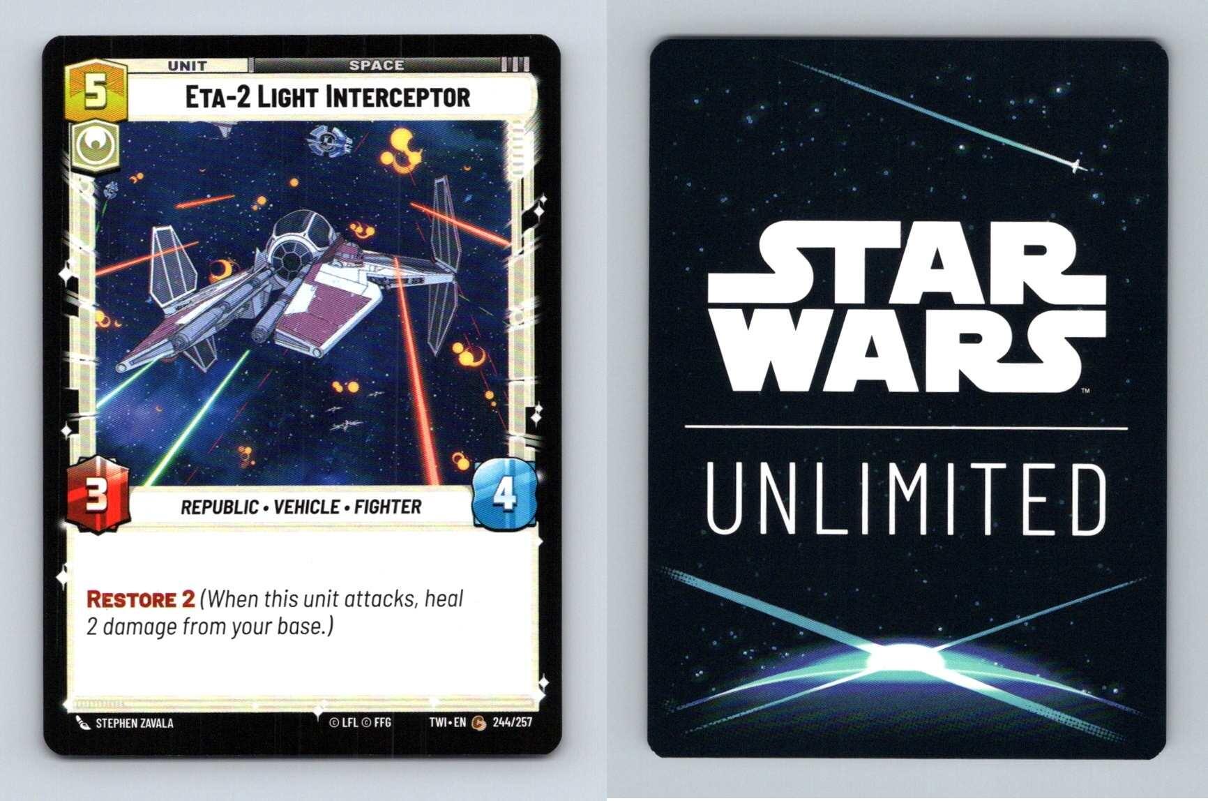 ETA-2 Light Interceptor #244 Star Wars Unlimited Twilight Of Republic Common TCG-Breakoutcards