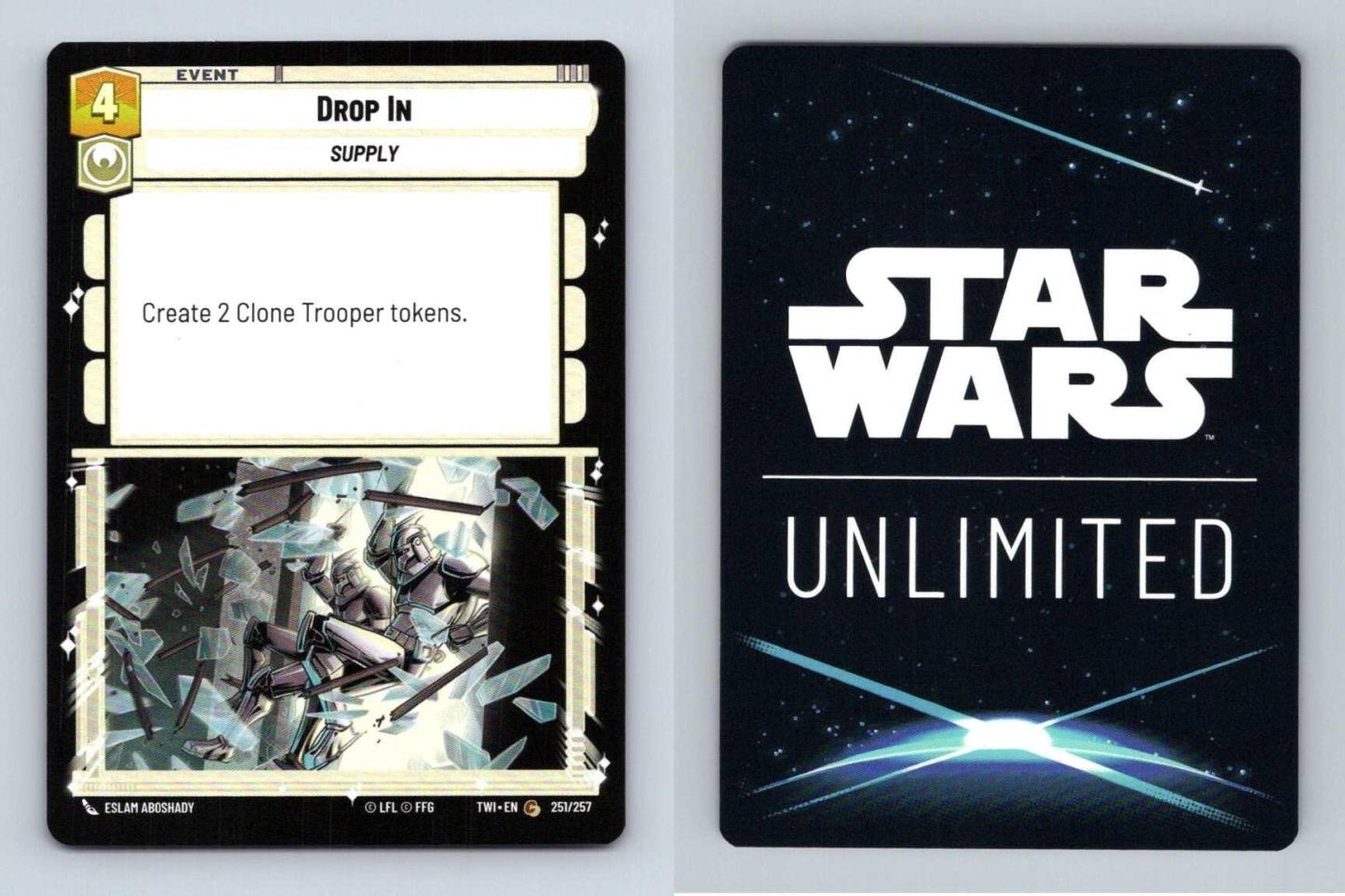 Drop In #251/257 Star Wars Unlimited Twilight Of The Republic 2024 Common TCG-Breakoutcards