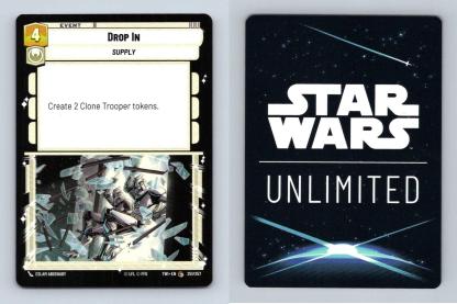 Drop In #251/257 Star Wars Unlimited Twilight Of The Republic 2024 Common TCG-Breakoutcards
