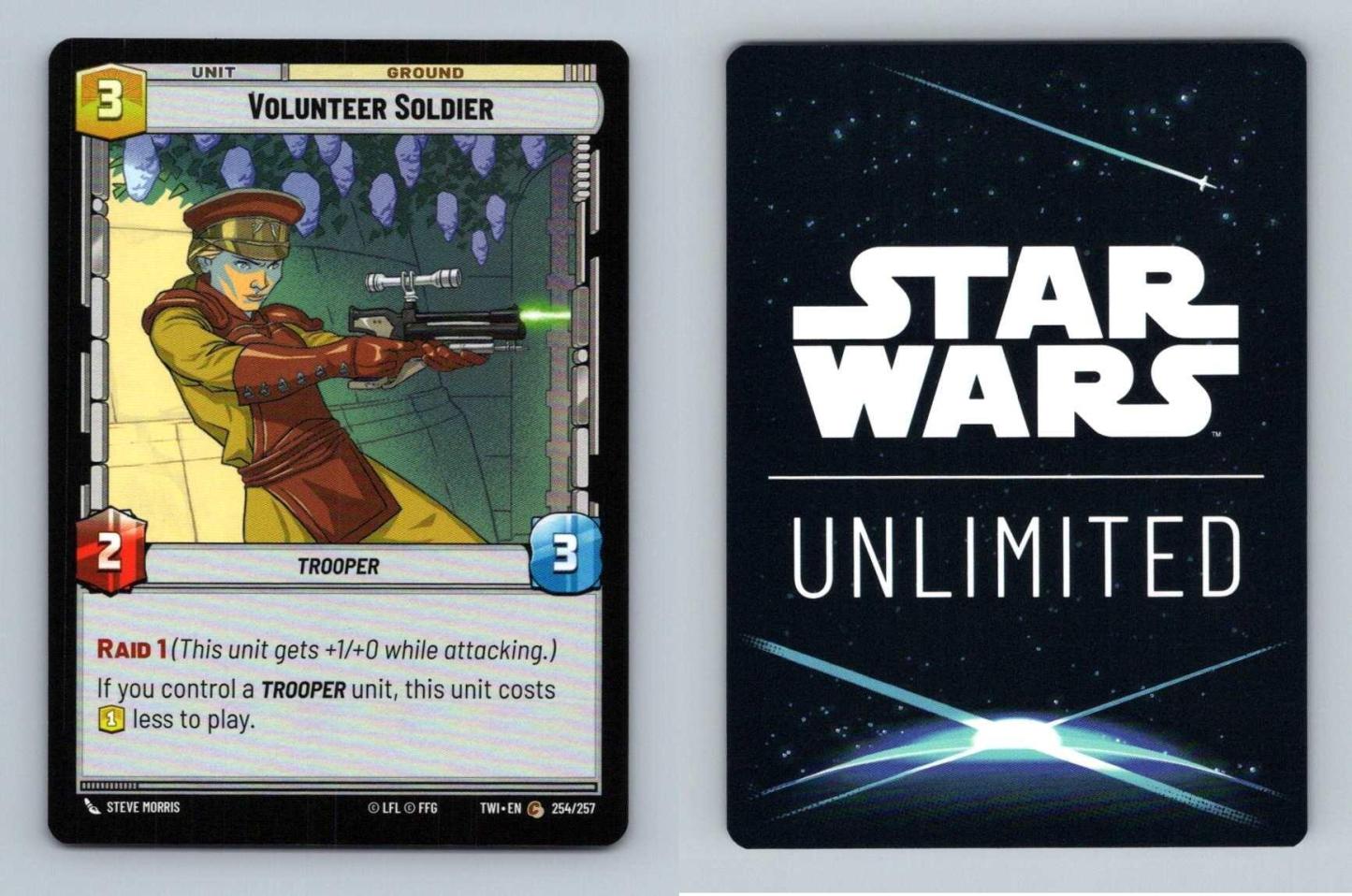 Voluteer Soldier #254 Star Wars Unlimited Twilight Of The Republic Common TCG-Breakoutcards