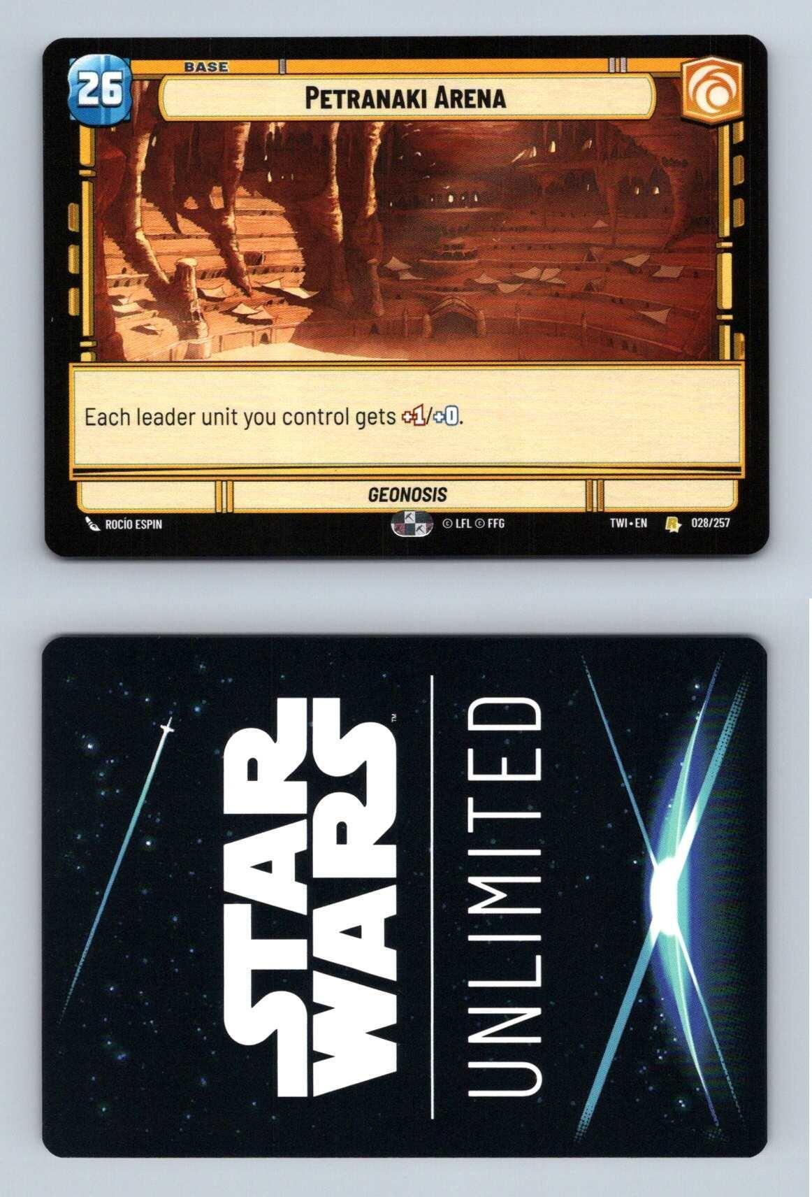 Petranaki Arena #028 Star Wars Unlimited Twilight Of The Republic 2024 Rare TCG-Breakoutcards