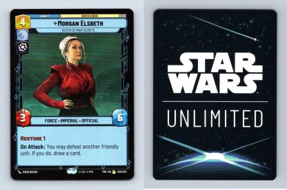 Morgan Elsbeth #035 Star Wars Unlimited Twilight Of The Republic 2024 Rare TCG-Breakoutcards