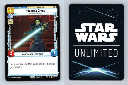Barriss Offee #042 Star Wars Unlimited Twilight Of The Republic 2024 Rare TCG-Breakoutcards