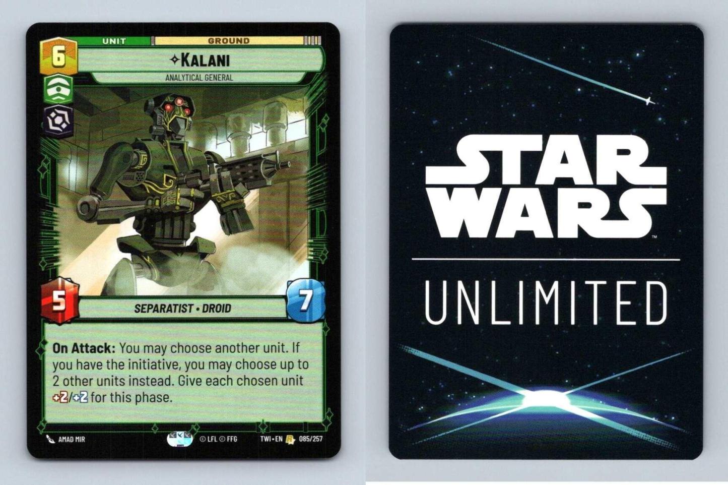 Kalani #085/257 Star Wars Unlimited Twilight Of The Republic 2024 Rare TCG-Breakoutcards