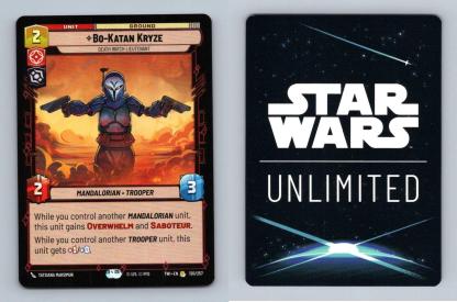 Bo-Katan Kryze #130 Star Wars Unlimited Twilight Of The Republic 2024 Rare TCG-Breakoutcards