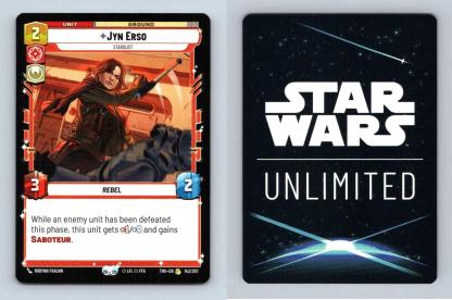 Jyn Erso #143/257 Star Wars Unlimited Twilight Of The Republic 2024 Rare TCG-Breakoutcards