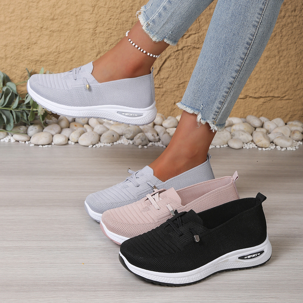 🔥Last Day Promotion 50% OFF - Women's Comfortable Breathable Non-Slip Orthopaedic Walking Shoes
