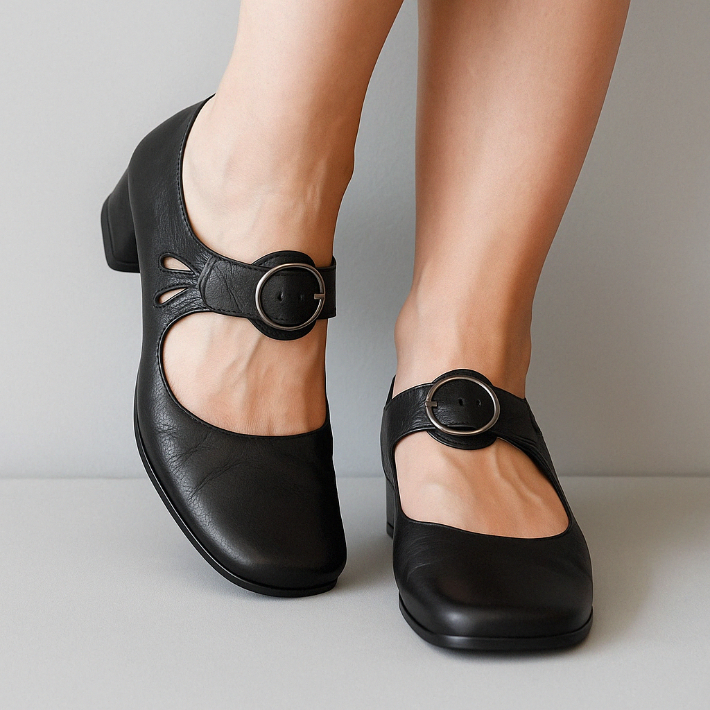 🔥Last Day Promotion 50% OFF - Women’s Comfortable Chunky-Heeled Leather Casual Shoes