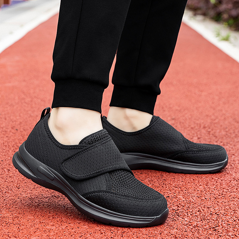 🔥Last Day Promotion 50% OFF - Ladies Wide Fit Orthopaedic Mesh Walking Trainers Touch Fastener Easy Slip On Breathable Cushioned Walking Shoes For Sensitive & Swollen Feet