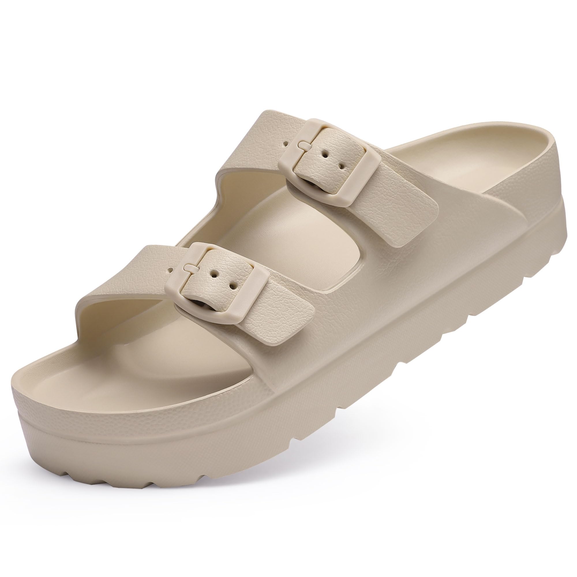 🔥Last Day Promotion 50% OFF -  Women's Comfortable Arch Support Walking Platform Sandals with Adjustable Buckle