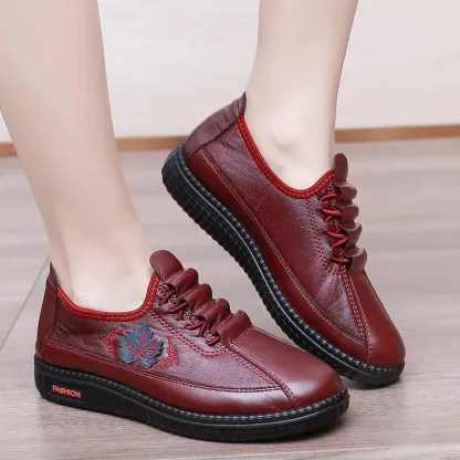 🔥Last Day 50% OFF - Orthopaedic Leather Loafers for Women: Ultra-Comfortable Pain Relief Slip-On Shoes